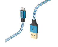 Hama USB-Lightning 1,5M MFI  REFLECTED niebieski - 1457235 - zdjęcie 1
